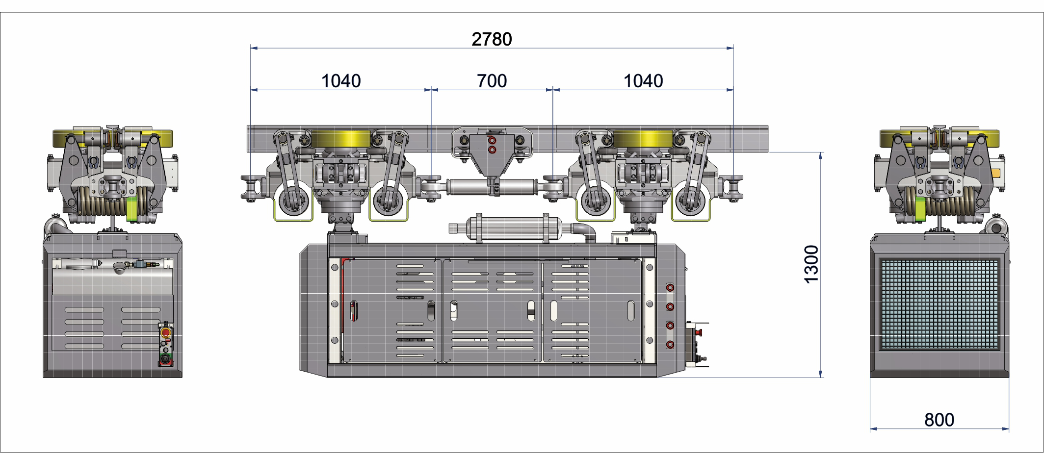 drawing with dimensions of SMT-Scharf-Manipulator